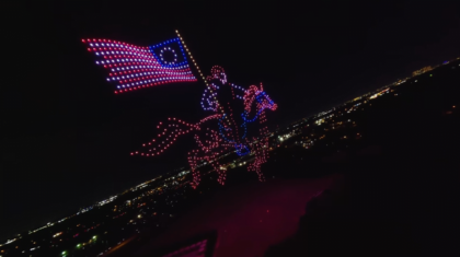 How do drone shows work